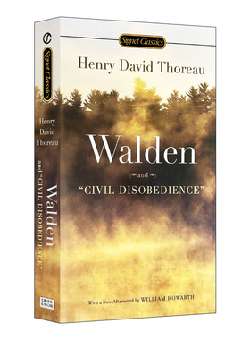 华研原版 瓦尔登湖英文版 Walden and Civil Disobedience 英文原版书  经典文学小说名著 梭罗作品 正版进口书籍搭远大前程小妇人
