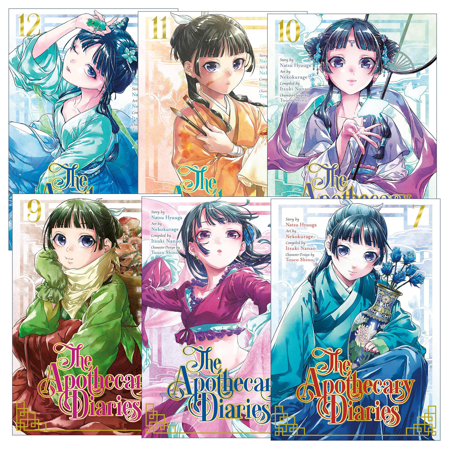 英文原版 The Apothecary Diaries (Manga) 药屋少女的呢喃系列7-12册 同名动漫漫画 日向夏 英文版 进口英语原版书籍