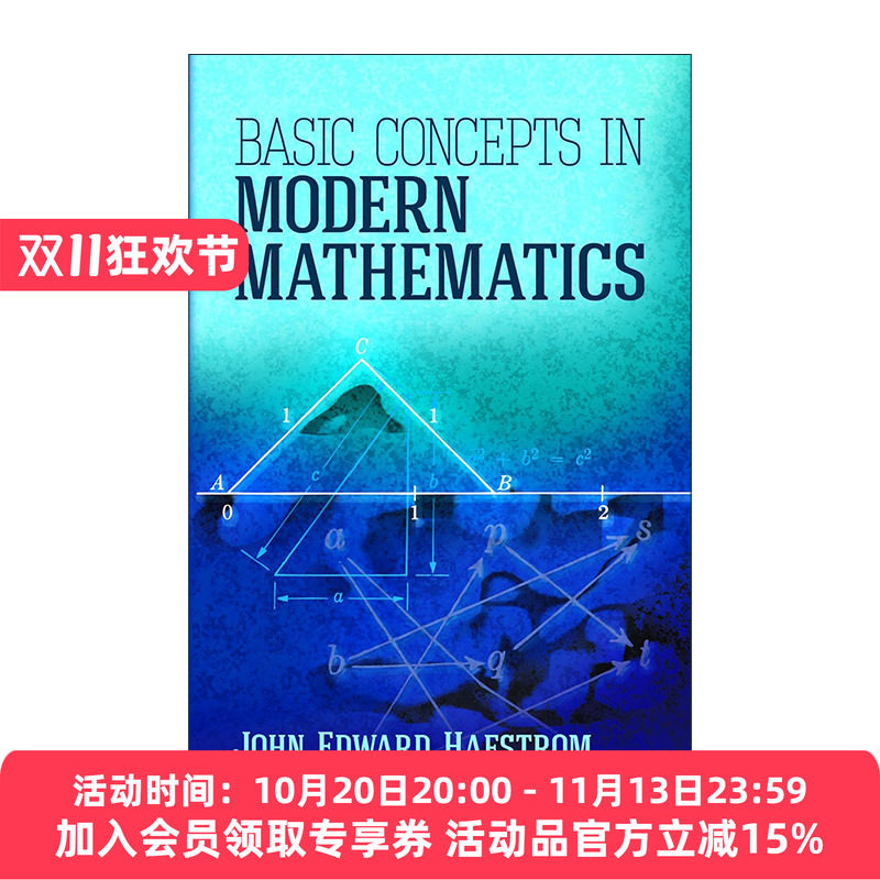 英文原版 Basic Concepts in Modern Mathematics 现代数学中的基本概念 明尼苏达大学数学与工程学教授John Edward Hafstrom