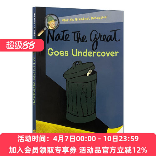 英文原版 Nate the Great Goes Undercover 小侦探内特 英文版 进口英语原版书籍