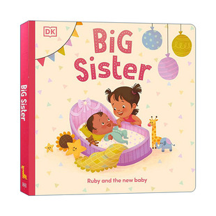 儿童情商二胎教育启蒙 Big 英文原版 低幼亲子启蒙绘本 Sister DK出品 纸板书 英文版 书籍 进口英语原版 22年新品