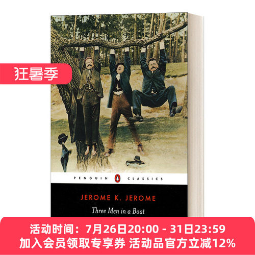 三怪客泛舟记 英文原版 Three Men in a Boat and Three Men on the Bummel 三怪客骑行记 J.K.杰罗姆 企鹅黑经典进口英语原版书籍