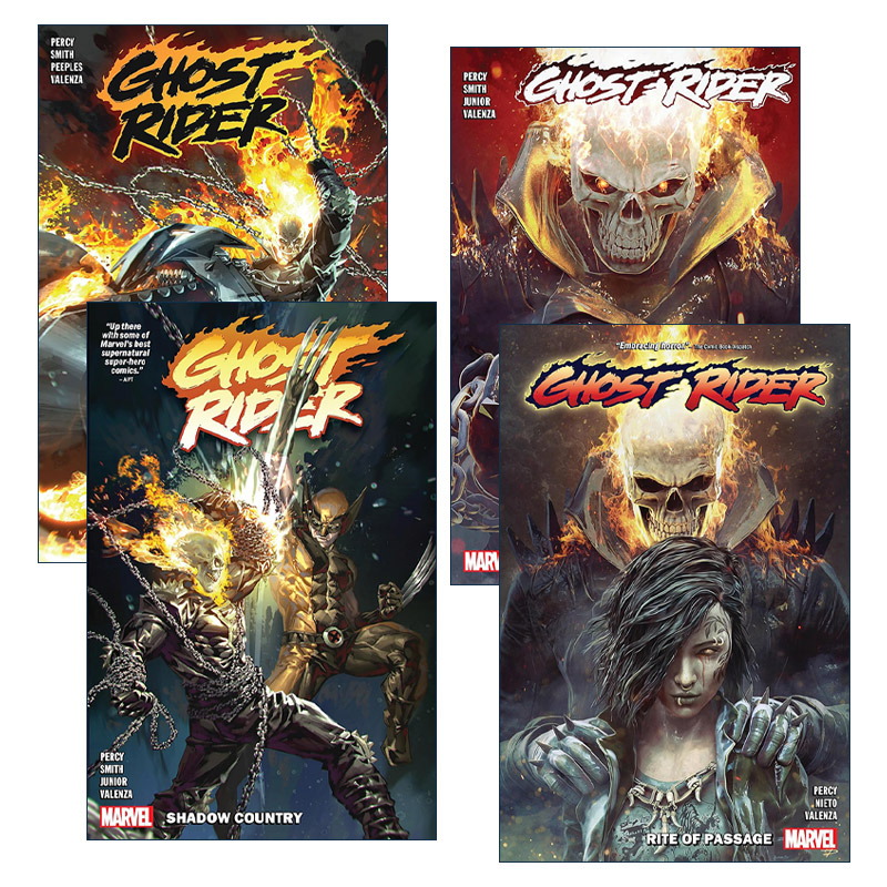 英文原版 Ghost Rider 2022恶灵骑士合集系列1-4册 漫威漫画 Benjamin Percy 英文版 进口英语原版书籍