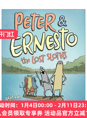 英文原版 The Lost Sloths 迷路的树懒 精装图像小说 英文版 进口英语原版书籍