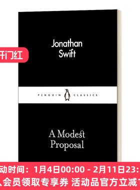 英文原版小说 A Modest Proposal 乔纳森·斯威夫特 一个温和的建议 英文版 进口英语原版书籍