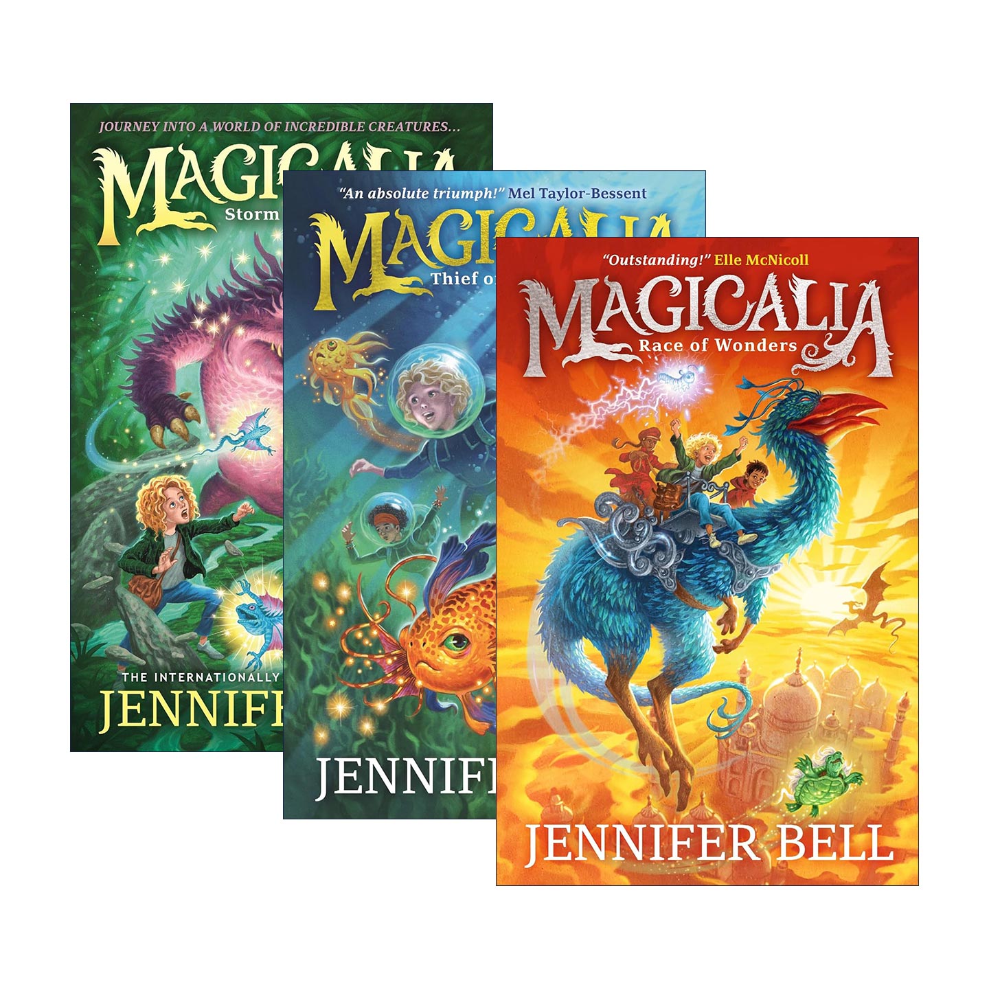 英文原版 Magicalia 魔法生物图鉴系列3册 神奇物种 影子盗贼 混沌风暴 儿童奇幻小说 青少年英语课外阅读 英文版 进口原版书籍