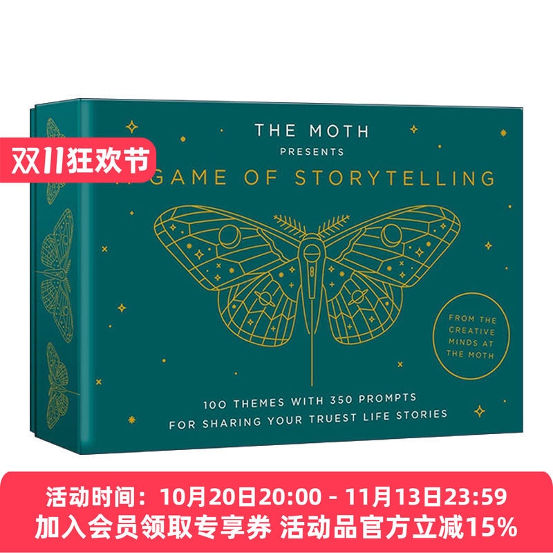 英文原版 The Moth Presents A Game of Storytelling 讲故事游戏 互动卡片 提升公共演讲能力 英文版 进口英语原版书籍