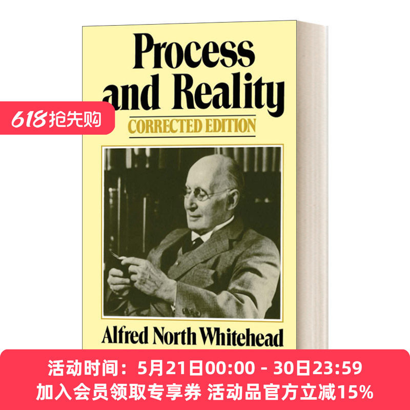 英文原版 Process and Reality 过程与实在 宇宙论研究 英文版 进口英语原版书籍