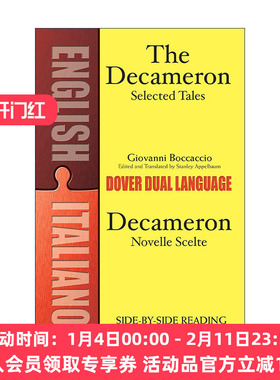 原版 Decameron Selected Tales - Decameron Novelle Scelte 十日谈选集 薄伽丘 英意双语版 进口原版书籍