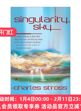 英文原版 Singularity Sky Singularity 01 末日奇点系列1 奇点天空 硬科幻小说 雨果奖得主Charles Stross 进口英语原版书籍