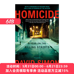 凶年 美剧火线编剧 英文原版 Homicide A Year on the Killing Streets 英文版 进口英语原版书籍