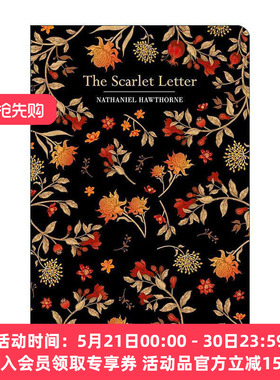 英文原版 The Scarlet Letter 红字 霍桑 浮雕封面高颜值装帧设计 精装 Chiltern Classic 英文版 进口英语原版书籍