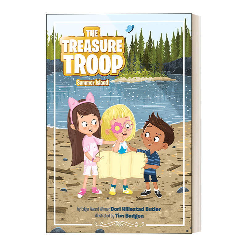 英文原版 Summer Island 03 The Treasure Troop 寻宝小队系列3 夏日海岛 章节桥梁故事书 Dori Hillestad Butler 英文版 进口书籍