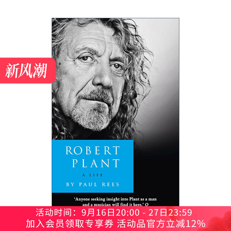 英文原版 Robert Plant a Life 罗伯特·普兰特自传 齐柏林飞艇乐队Led Zeppelin主唱 英文版 进口英语原版书籍