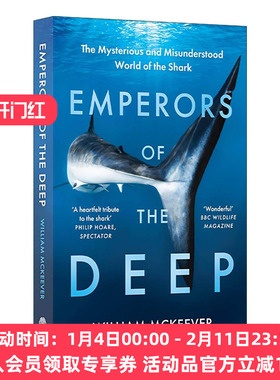 英文原版 Emperors of the Deep 深海帝王 被误解的鲨鱼与它们的神秘世界 英文版 进口英语原版书籍