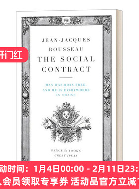 英文原版 The Social Contract Jean-Jacques Rousseau Penguin Books 社会契约论 卢梭 英文版 进口英语原版书籍
