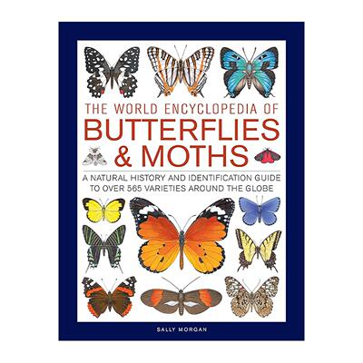 英文原版 The World Encyclopedia of Butterflies & Moths 世界蝴蝶与飞蛾百科全书 精装 英文版 进口英语原版书籍