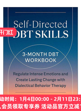 英文原版 Self-Directed DBT Skills 自我导向的辩证行为疗法技巧 调节强烈情绪 改善不良行为练习册 英文版 进口英语原版书籍
