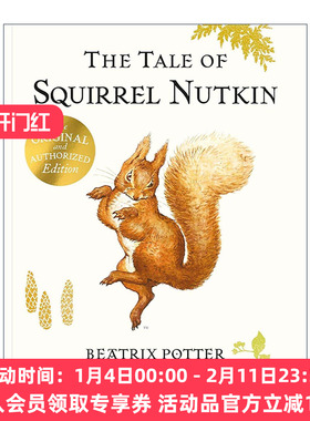 英文原版 Peter Rabbit The Tale of Squirrel Nutkin Picture Book 彼得兔系列 小松鼠纳特金的故事 儿童彩色绘本 进口英语书籍