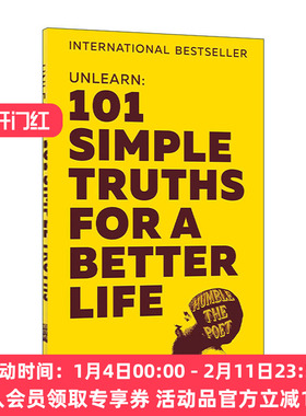 英文原版 Unlearn 101 Simple Truths For a Better Life 摒弃旧念 101个让生活更美好的简单真相 英文版 进口英语原版书籍