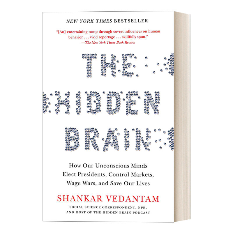 英文原版 The Hidden Brain 隐藏的大脑 我们的潜意识如何选举总统、控制市场、发动战争和拯救我们的生命 英文版 进口英语原版书