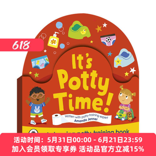 学如厕时间 英文原版绘本 It's Potty Time 儿童行为早教纸板书 英文版 进口英语原版书籍