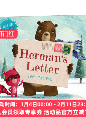 小熊赫尔曼的信 英文原版绘本 Herman's Letter 英文版 进口英语原版书籍