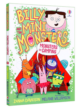 去露营的怪兽 比利和迷你怪兽10去露营的怪兽 全彩英文原版 Billy and the Mini Monsters in Dark Usborne儿童幽默桥梁章节进口书