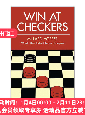 英文原版 Win at Checkers 跳棋获胜指南 Millard Hopper 英文版 进口英语原版书籍