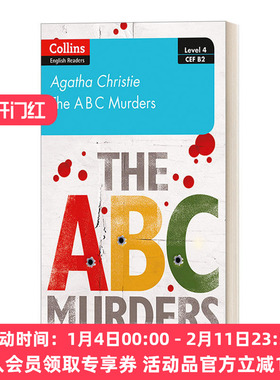柯林斯阿加莎英语学习小说系列 英文原版 Collins Agatha Christie ELT Readers B2 The ABC Murders ABC谋杀案 进口英语原版书籍