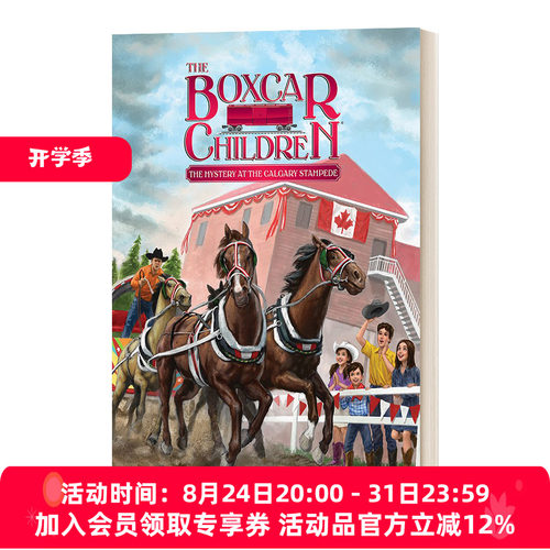 英文原版 The Mystery at the Calgary Stampede 卡尔加里的神秘事件 棚车少年140 The Boxcar Children Mysteries 进口英语书籍