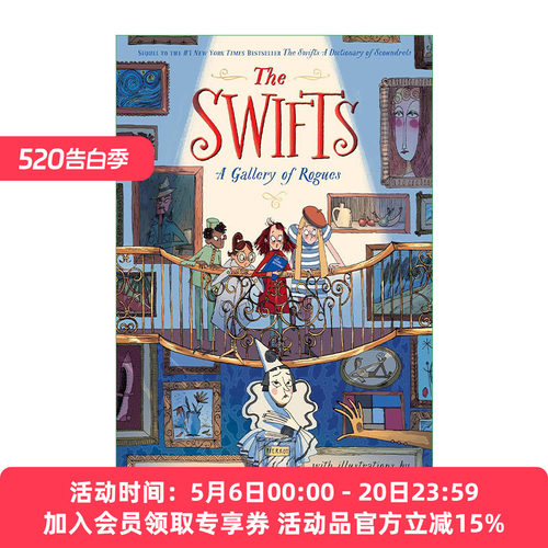 英文原版 The Swifts 02 A Gallery of Rogues 斯威夫特家族系列2 无赖画廊 儿童侦探推理小说 Beth Lincoln 精装 英文版