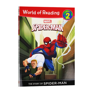 阅读世界分级读物第2级漫威系列 进口儿童英语图画书 Story Amazing Spider the The 英文版 漫威复仇者联盟蜘蛛侠 Man 英文原版