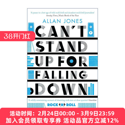 英文原版 Can't Stand Up For Falling Down 摇滚乐黄金年代轶事录 Allan Jones 英文版 进口英语原版书籍