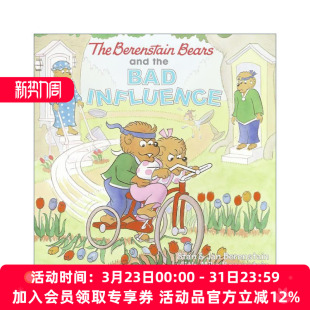 Influence The the 英文原版 贝贝熊和坏影响 进口英语原版 Bears 英文版 Berenstain 书籍 and 绘本 Bad