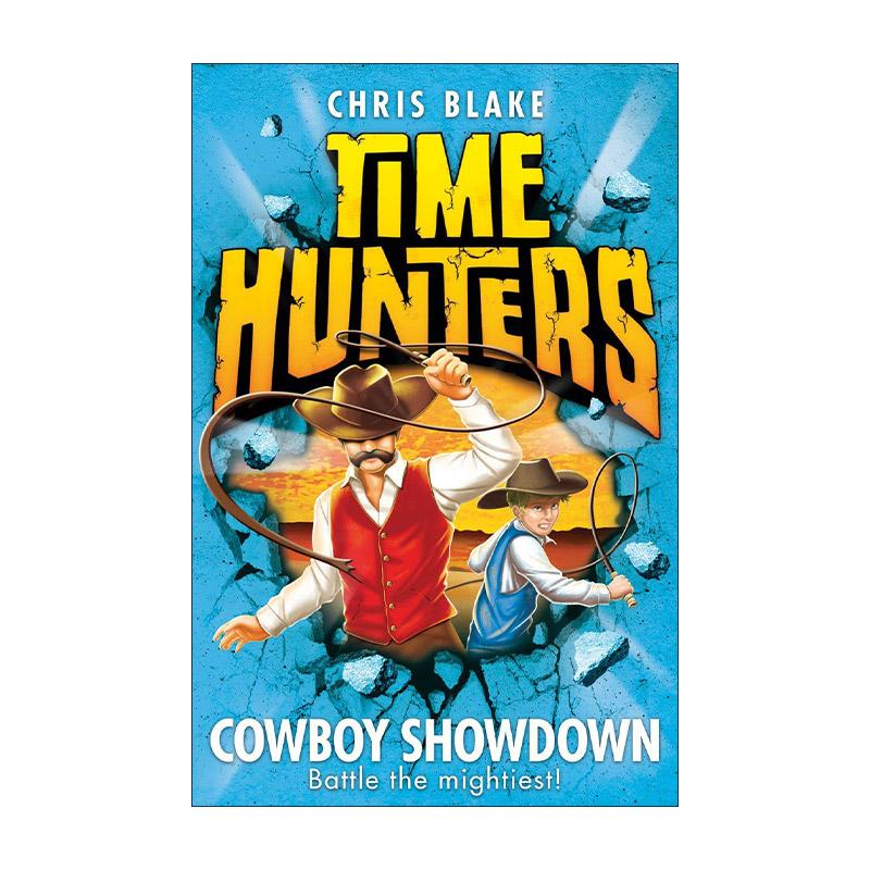 英文原版 Time Hunters Cowboy Showdown 时间猎手7 牛仔对决 儿童历史冒险插画章节书 英文版 进口英语原版书籍