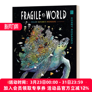 Fragile 书籍 进口英语原版 绘本 世界 英文原版 漫画 填色寻物 World 英文版 脆弱 Kerby 艺术 Rosanes