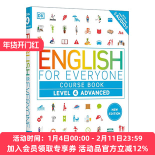 英文原版 English for Everyone Course Book Level 4 Advanced DK人人学英语4 高级教材书新版 雅思托福 英文版进口英语原版书籍