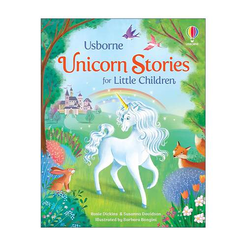 英文原版 Usborne Unicorn Stories for Little Children 给小朋友的独角兽故事 尤斯伯恩全彩插图睡前读物精装 进口英语原版书籍