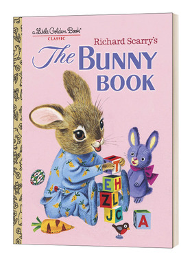 英文原版 Richard Scarry's The Bunny Book Little Golden Book 理查德·斯卡里的兔子之书 兰登书屋精装小金书 英文版 进口英语
