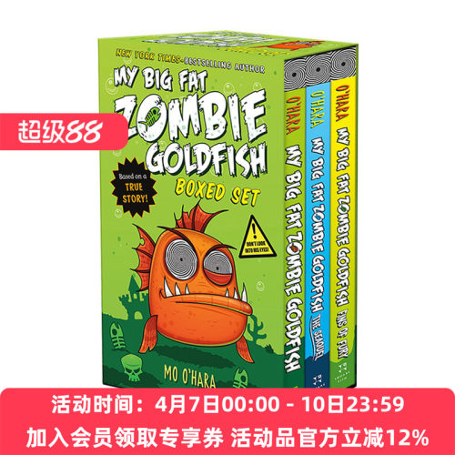 英文原版 My Big Fat Zombie Goldfish Boxed Set 大胖丧尸金鱼系列3册盒装 小学英文课外读物 英文版 进口英语原版书籍