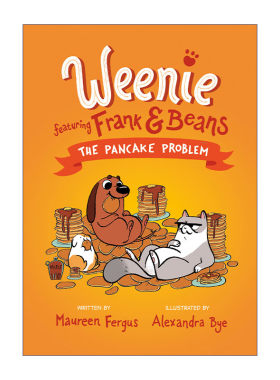 煎饼的问题  英文原版 The Pancake Problem 小不点弗兰克与豆子系列2 儿童章节桥梁故事书 Alexandra Bye 精装 英文版 进口书籍