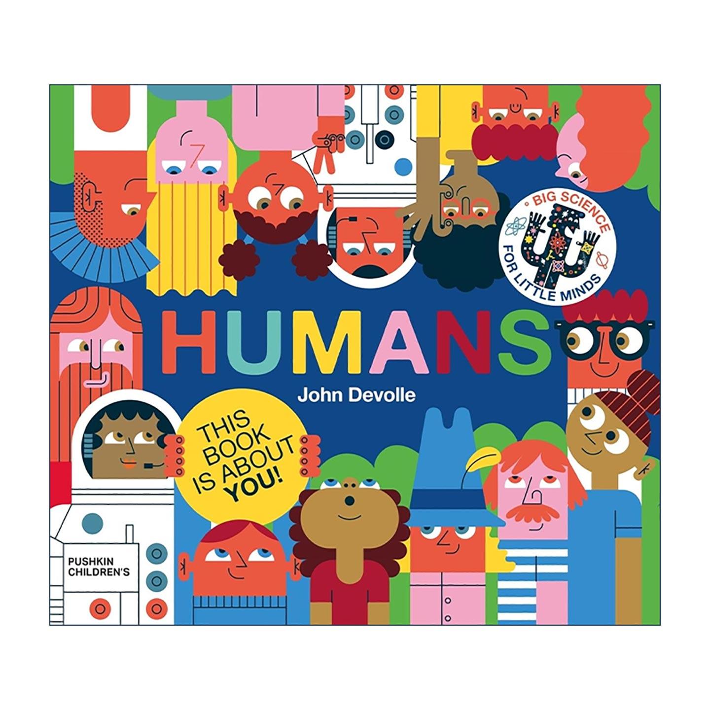 英文原版 Humans Big science for little minds 人类 小脑袋大科学系列 儿童科普启蒙精装绘本 John Devolle 进口英语原版书籍
