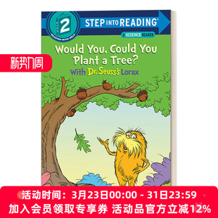 英文原版 Dr.Seuss 英文版 Could You With Would 书籍 进口英语原版 into Step Tree Reading Lorax Plant 你能种树吗
