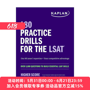 英文原版 180 Practice Drills for the LSAT Over 5000 questions to build essential LSAT skills超5000+ LSAT练习集题 英文版