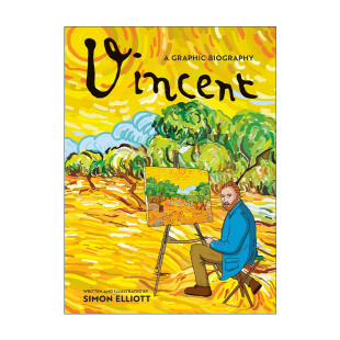 Graphic Biography 进口英语原版 Vincent 书籍 英文版 图像小说人物传记精装 英文原版 画家梵高
