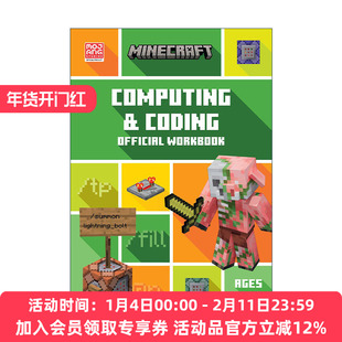 英文原版 Minecraft Education STEM Computing and Coding Official Workbook 我的世界英国小学计算与编码练习册7-11岁 英文版