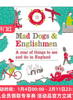 英文原版 Mad Dogs and Englishmen 疯狗和英国人 一年中的英国观光消遣乐趣 精装 精装旅行指南 英文版 进口英语原版书籍