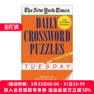Times Puzzles 英文原版 York 第一卷 书籍 纽约时报每日填字游戏 星期二 Daily New Volume Tuesday Crossword 进口英语原版