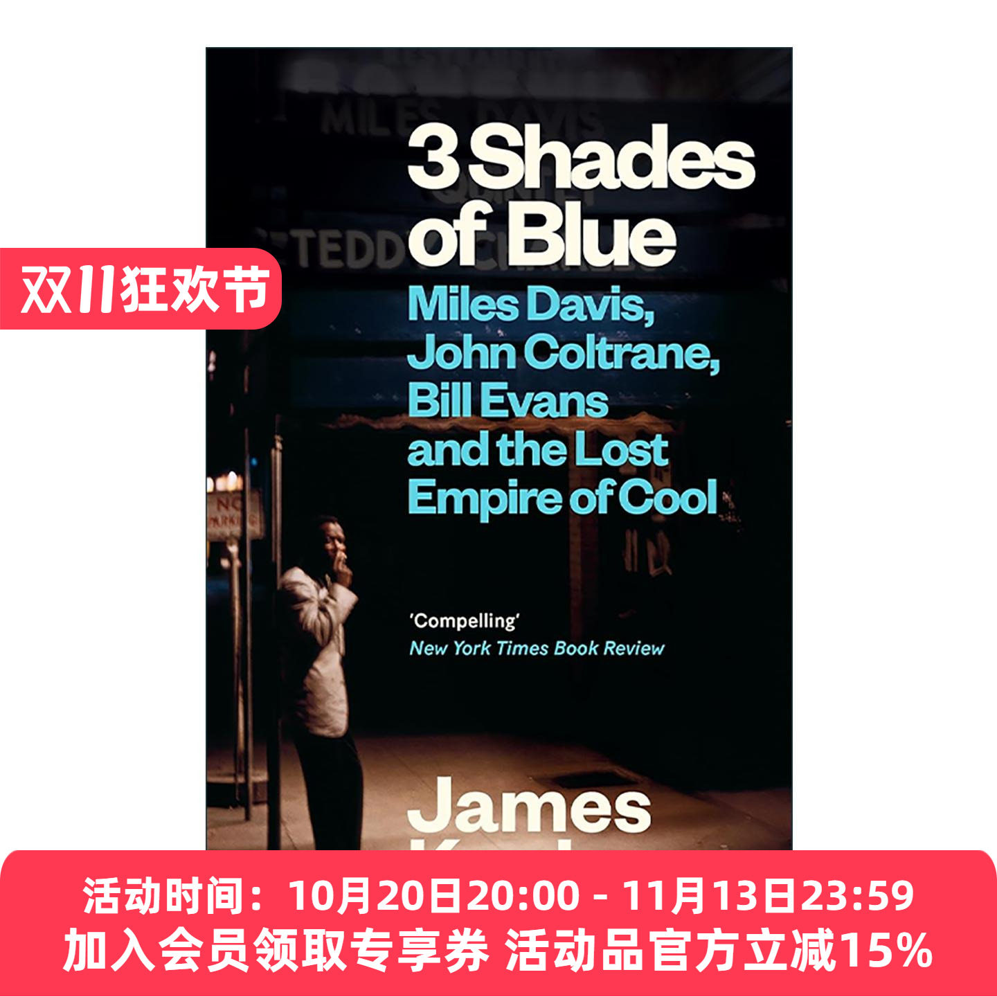 英文原版 3 Shades of Blue 三色布鲁斯 迈尔斯·戴维斯 约翰·柯川 比尔·埃文斯 音乐传记 英文版 进口英语原版书籍